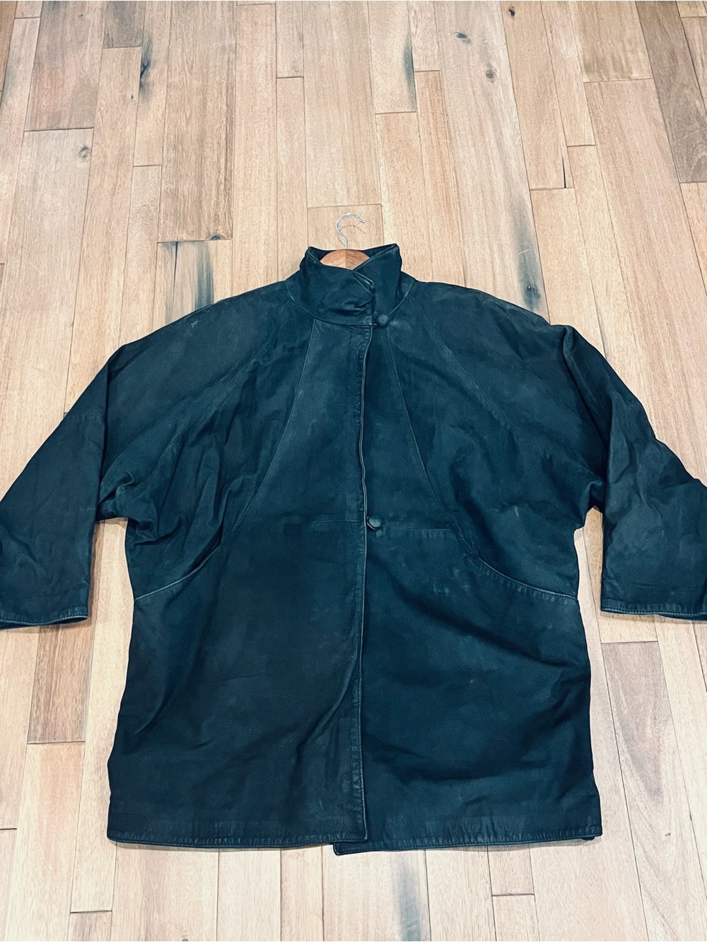 Vintage Vera Pelle Olive Suede Oversized Jacket